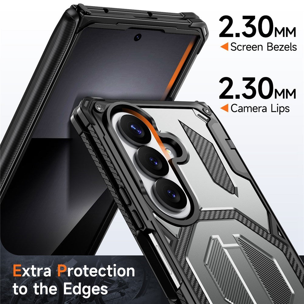 Samsung Galaxy Z Fold8 Ultra / Fold7 EIDERWOOD Håndverker Deksel med Indbygget Kickstand - MagSafe Kompatibel - Svart / Grå