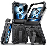 Samsung Galaxy Z Flip8 / Flip7 EIDERWOOD Håndverker Deksel med Indbygget Kickstand - MagSafe Kompatibel - Svart
