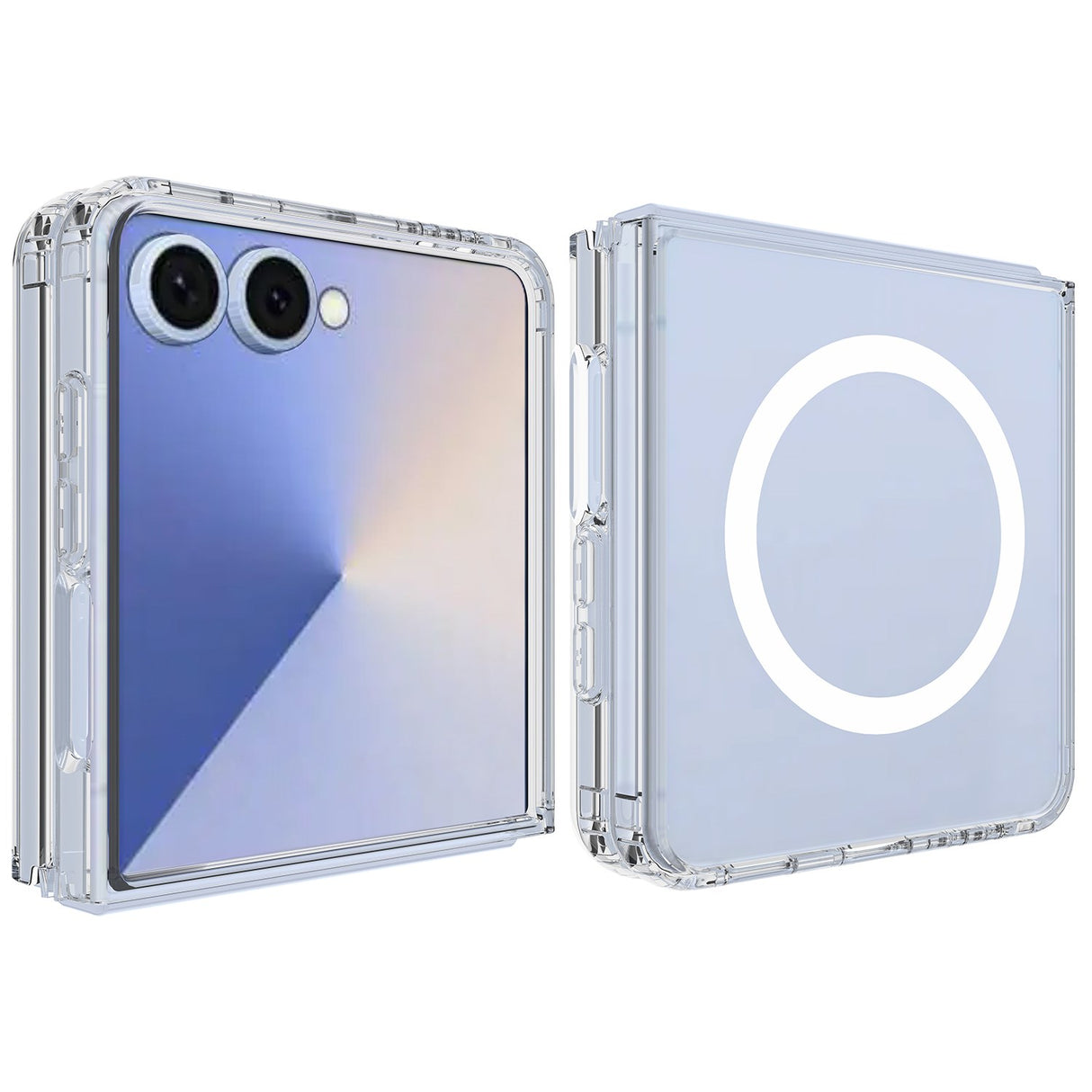 Samsung Galaxy Z Flip8 EIDERWOOD Hybrid Plast Deksel - MagSafe Kompatibel - Gjennomsiktig