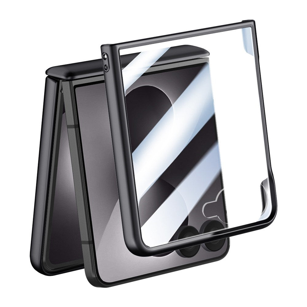 Samsung Galaxy Z Flip8 EIDERWOOD Deksel - Innebygd Skjermbeskyttelse & Stativfunksjon - Svart
