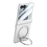 Samsung Galaxy Z Flip8 EIDERWOOD Deksel - Innebygd Skjermbeskyttelse & Stativfunksjon - Sølv