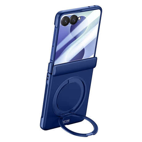Samsung Galaxy Z Flip8 EIDERWOOD Deksel - Innebygd Skjermbeskyttelse & Stativfunksjon - Blå
