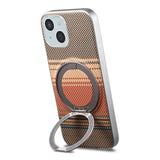 iPhone 14 / 13 EIDERWOOD Hybrid Plast Gradient Deksel m. Roterende Kickstand - MagSafe Kompatibel - Brun
