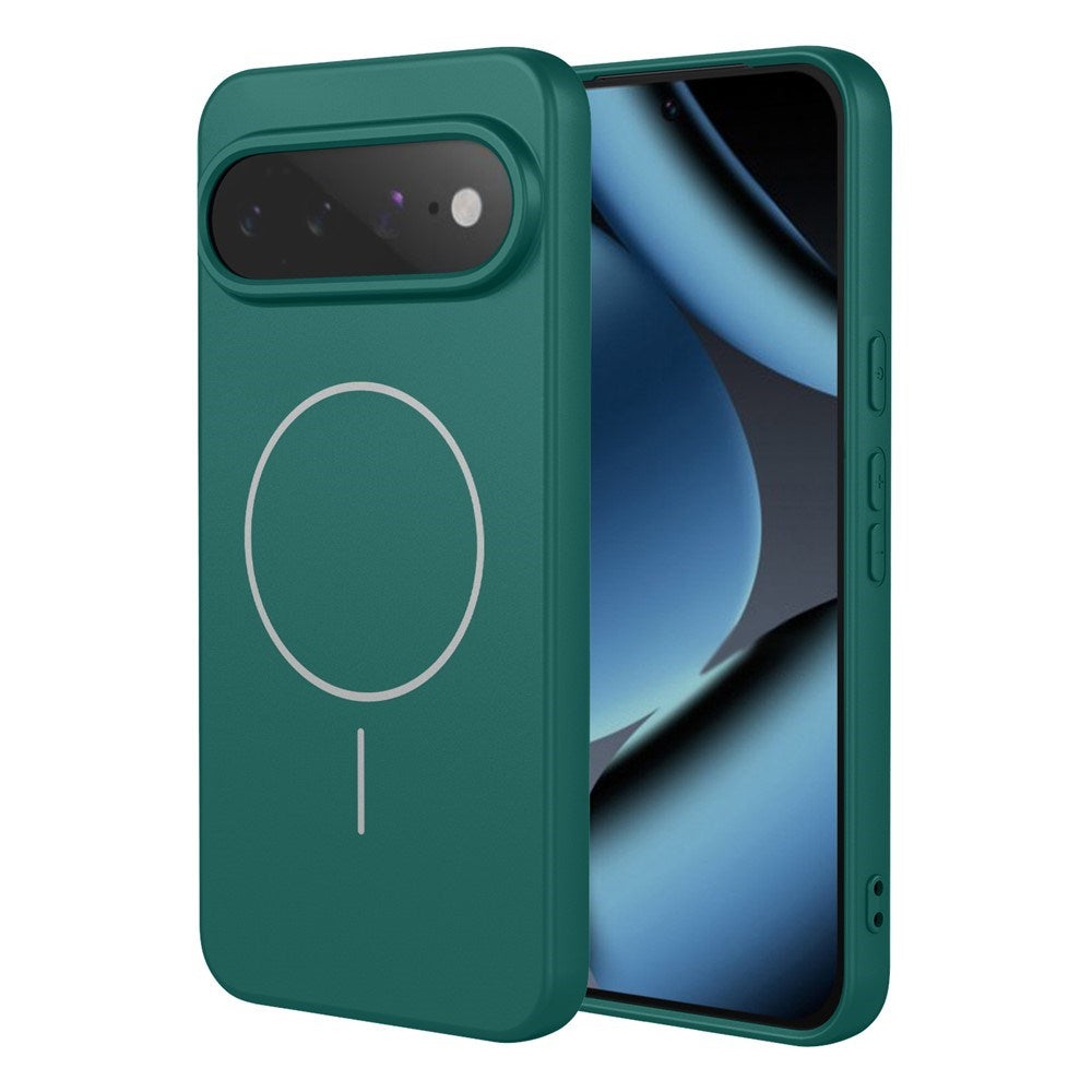 Google Pixel 11 Pro EIDERWOOD Fleksibelt Plast Deksel m. Fôr Innvendig - MagSafe Kompatibel - Mørkegrønn