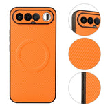 Realme 16 EIDERWOOD Hybrid Carbon Deksel - MagSafe Kompatibel - Oransje