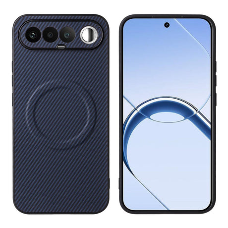 Realme 16 EIDERWOOD Hybrid Carbon Deksel - MagSafe Kompatibel - Blå