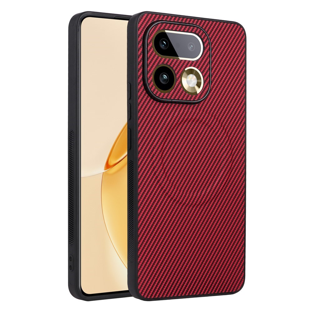 Realme 16 Pro EIDERWOOD Hybrid Carbon Deksel - MagSafe Kompatibel - Rød
