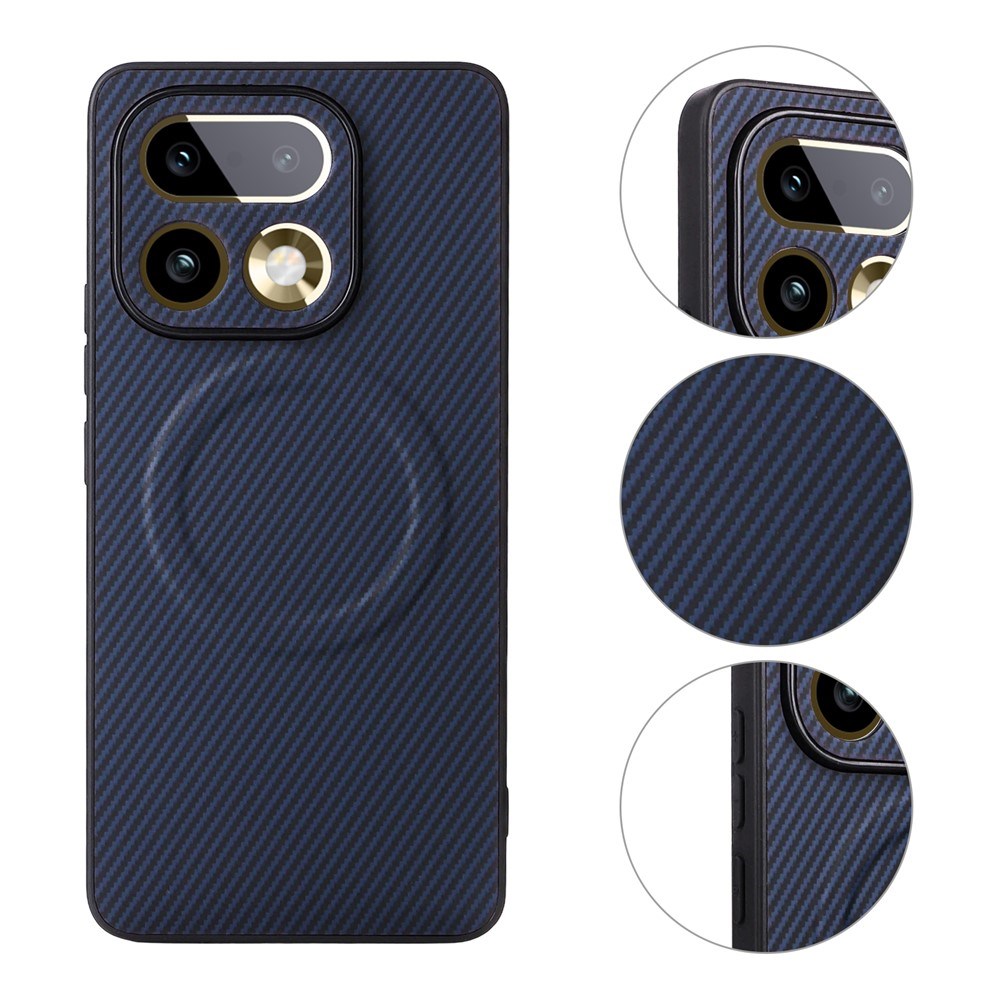 Realme 16 Pro EIDERWOOD Hybrid Carbon Deksel - MagSafe Kompatibel - Blå