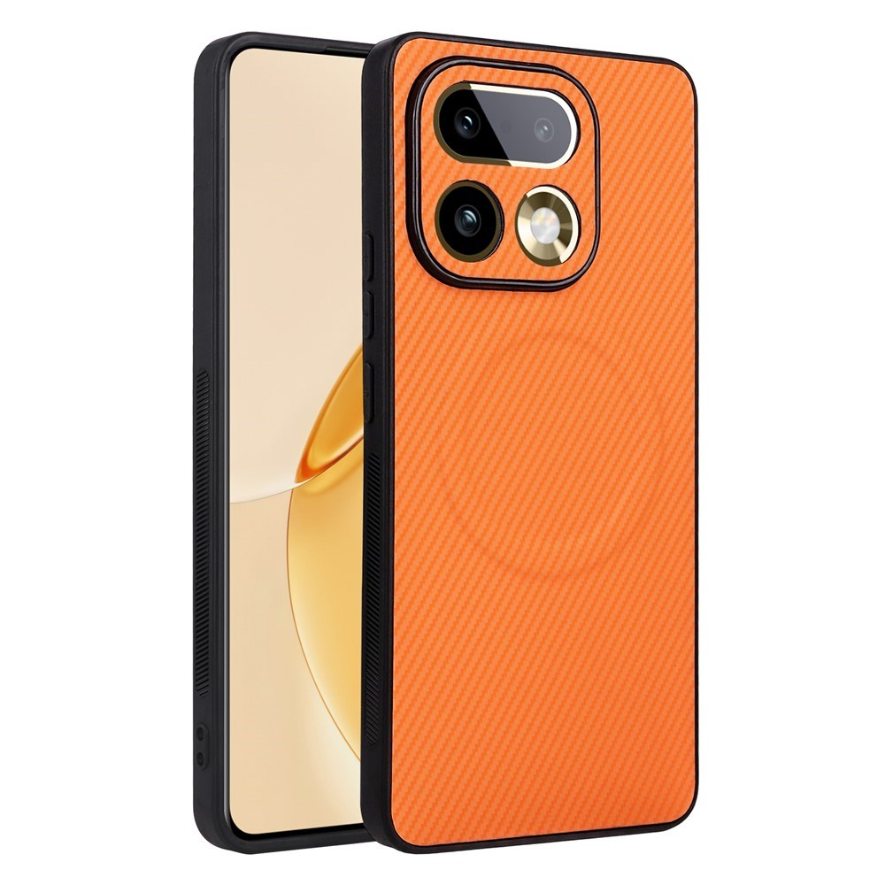 Realme 16 Pro+ EIDERWOOD Hybrid Carbon Deksel - MagSafe Kompatibel - Oransje