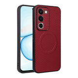 Realme C100 EIDERWOOD Hybrid Carbon Deksel - MagSafe Kompatibel - Rød