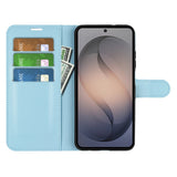 Samsung Galaxy S26 FE EIDERWOOD Flip Deksel med Kortholder & Stativfunksjon - Blå