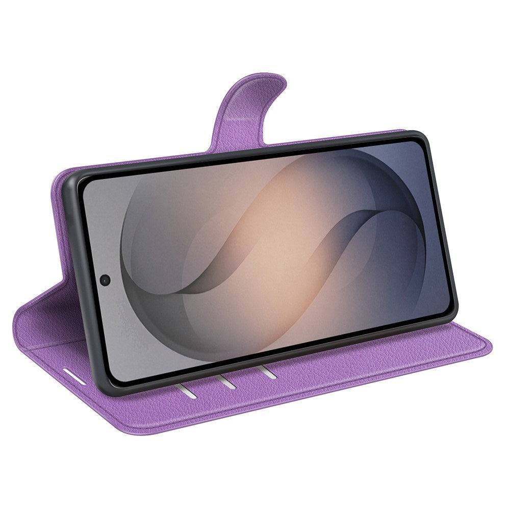 Samsung Galaxy S26 FE EIDERWOOD Flip Deksel med Kortholder & Stativfunksjon - Lilla
