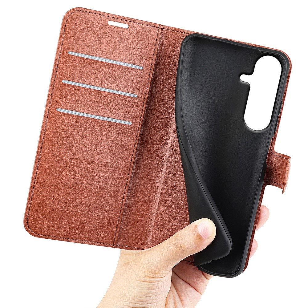 Samsung Galaxy S26 FE EIDERWOOD Flip Deksel med Kortholder & Stativfunksjon - Brun