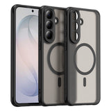 Samsung Galaxy S26 FE EIDERWOOD Matte Hybrid Deksel – MagSafe Kompatibel - Gjennomsiktig / Svart