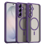 Samsung Galaxy S26 FE EIDERWOOD Matte Hybrid Deksel – MagSafe Kompatibel - Gjennomsiktig / Lilla