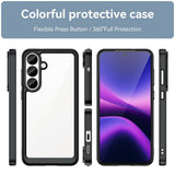 Samsung Galaxy S26 FE EIDERWOOD Hybrid Mobildeksel - Gjennemsiktig / Svart