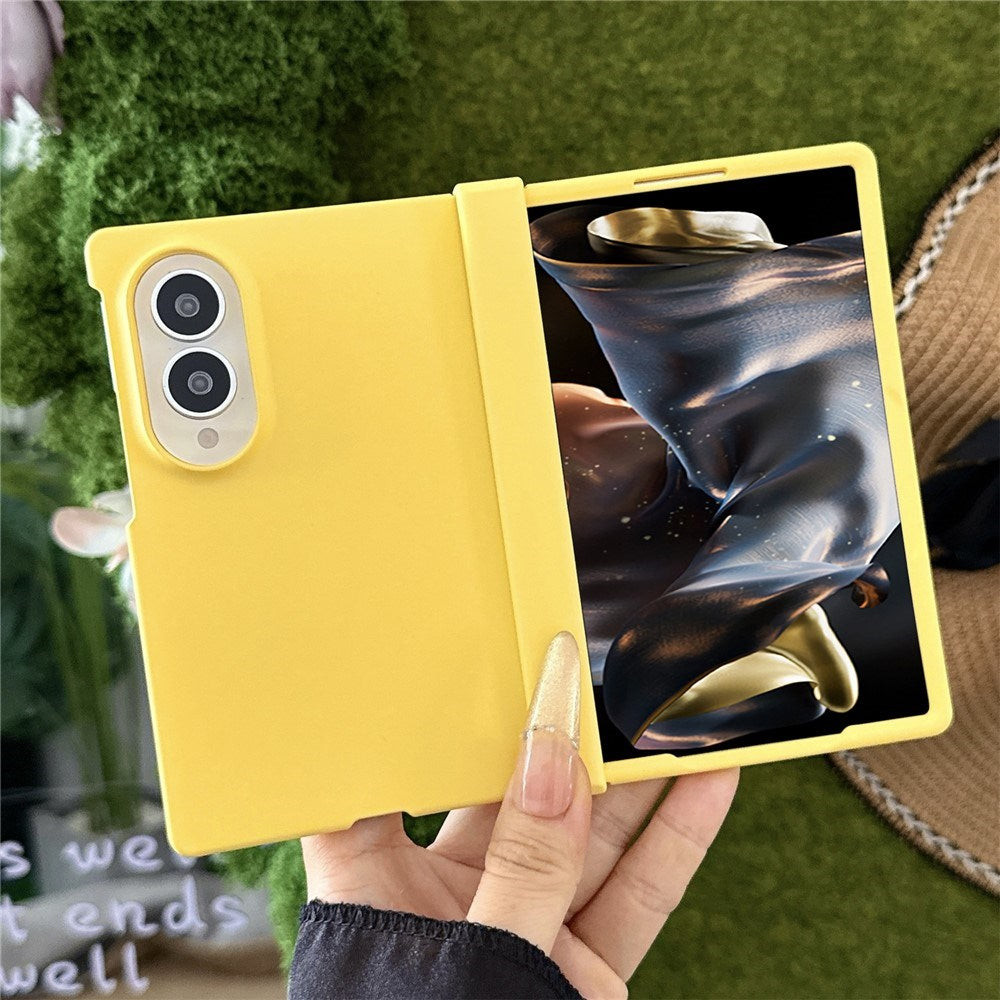 Samsung Galaxy Z Fold8 EIDERWOOD Hard Plast Deksel med Hengsel - Gul