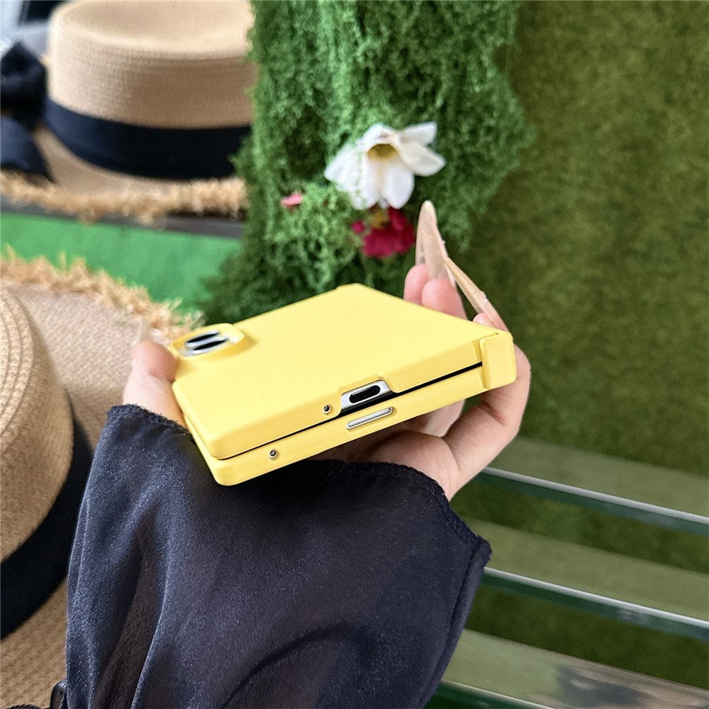 Samsung Galaxy Z Fold8 EIDERWOOD Hard Plast Deksel med Hengsel - Gul