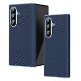 Samsung Galaxy Z Fold8 Ultra EIDERWOOD Karbonfiber Deksel – Blå
