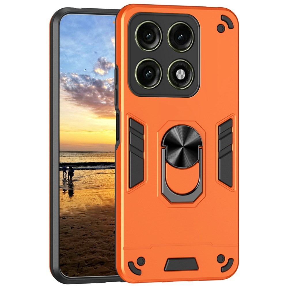 Motorola Edge 70 Pro EIDERWOOD Magnetisk Hybrid Håndverker Deksel m. Kickstand - Oransje
