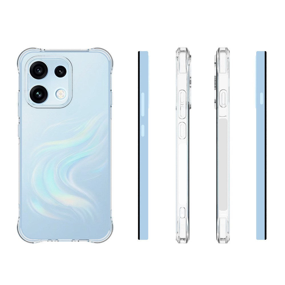 OPPO Reno16 F (5G) EIDERWOOD Fleksibelt Plast Deksel med Støtabsorberende Hjørner - Gjennomsiktig