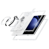Samsung Galaxy Z Fold8 EIDERWOOD Hybrid Deksel med Roterbar Støtte - Gjennomsiktig