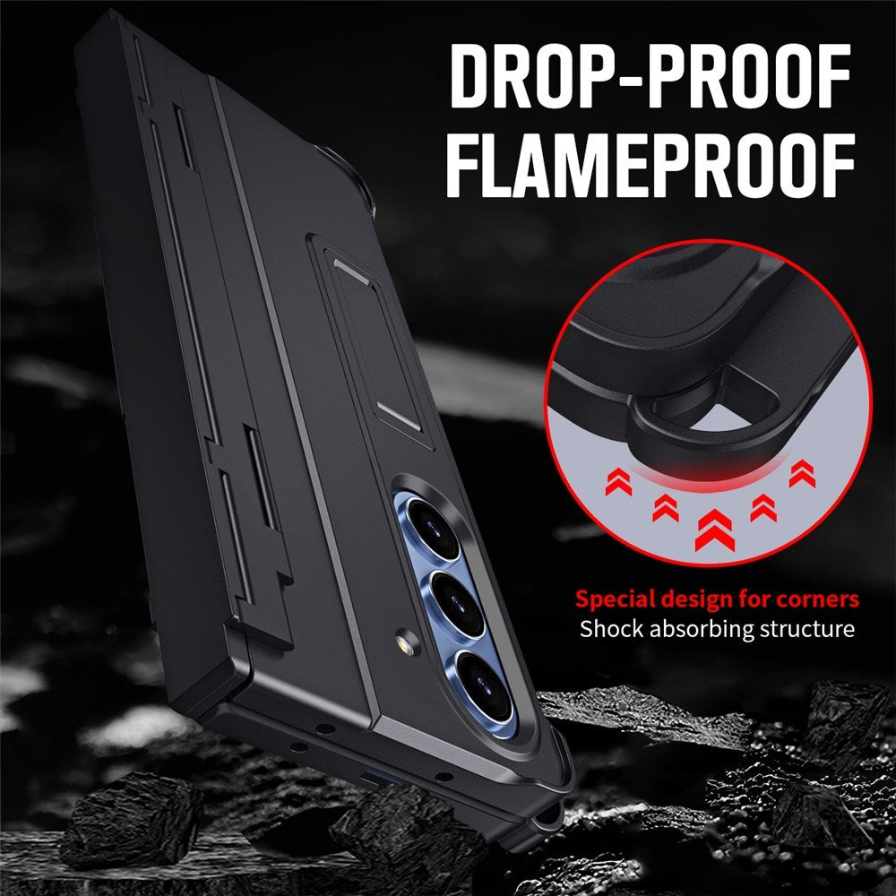 Samsung Galaxy Z Fold8 Ultra EIDERWOOD Rugged Deksel med Stativfunksjon & Skjermbeskyttelse - Svart