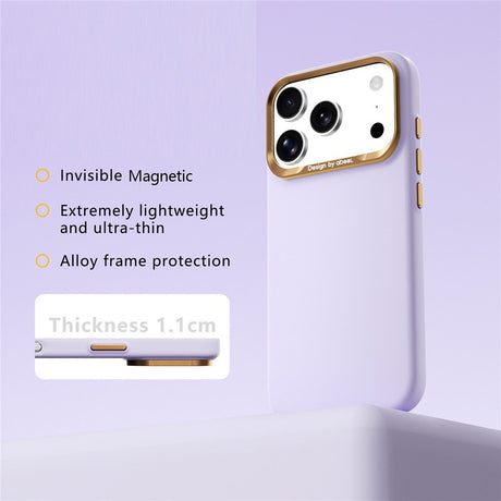 iPhone 18 Pro / 17 Pro ABEEL Hardt Soft-Touch Plast Deksel - MagSafe Kompatibel - Lilla