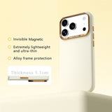 iPhone 18 Pro Max / 17 Pro Max ABEEL Hardt Soft-Touch Plast Deksel - MagSafe Kompatibel - Gul