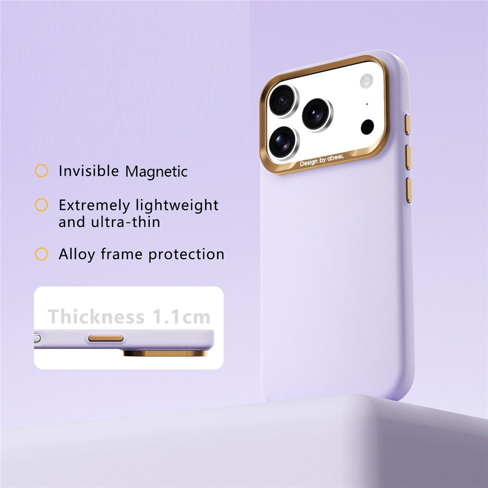 iPhone 18 Pro Max / 17 Pro Max ABEEL Hardt Soft-Touch Plast Deksel - MagSafe Kompatibel - Lilla