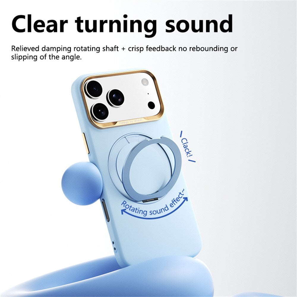 iPhone 17 Pro / 18 Pro ABEEL Hardt Soft-Touch Plast Deksel m. Kickstand - MagSafe Kompatibel - Rosa