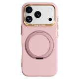 iPhone 17 Pro Max / 18 Pro Max ABEEL Hardt Soft-Touch Plast Deksel m. Kickstand - MagSafe Kompatibel - Rosa