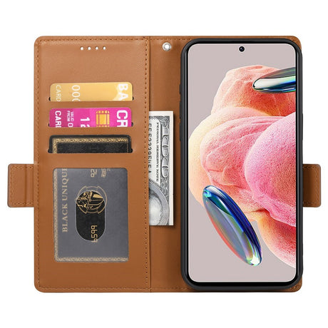 OPPO Reno16 F (5G) EIDERWOOD Kunstskinn Flipdeksel med Kortholder - Brun