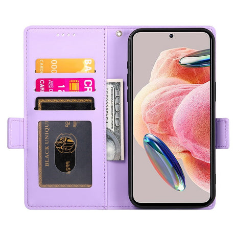 OPPO Reno16 F (5G) EIDERWOOD Kunstskinn Flipdeksel med Kortholder - Lilla