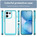 OPPO Reno16 F (5G) EIDERWOOD Hybrid Deksel - Gjennemsiktig / Turkis