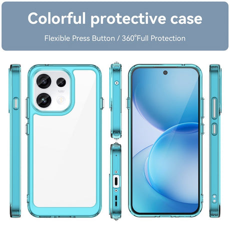 OPPO Reno16 F (5G) EIDERWOOD Hybrid Deksel - Gjennemsiktig / Turkis
