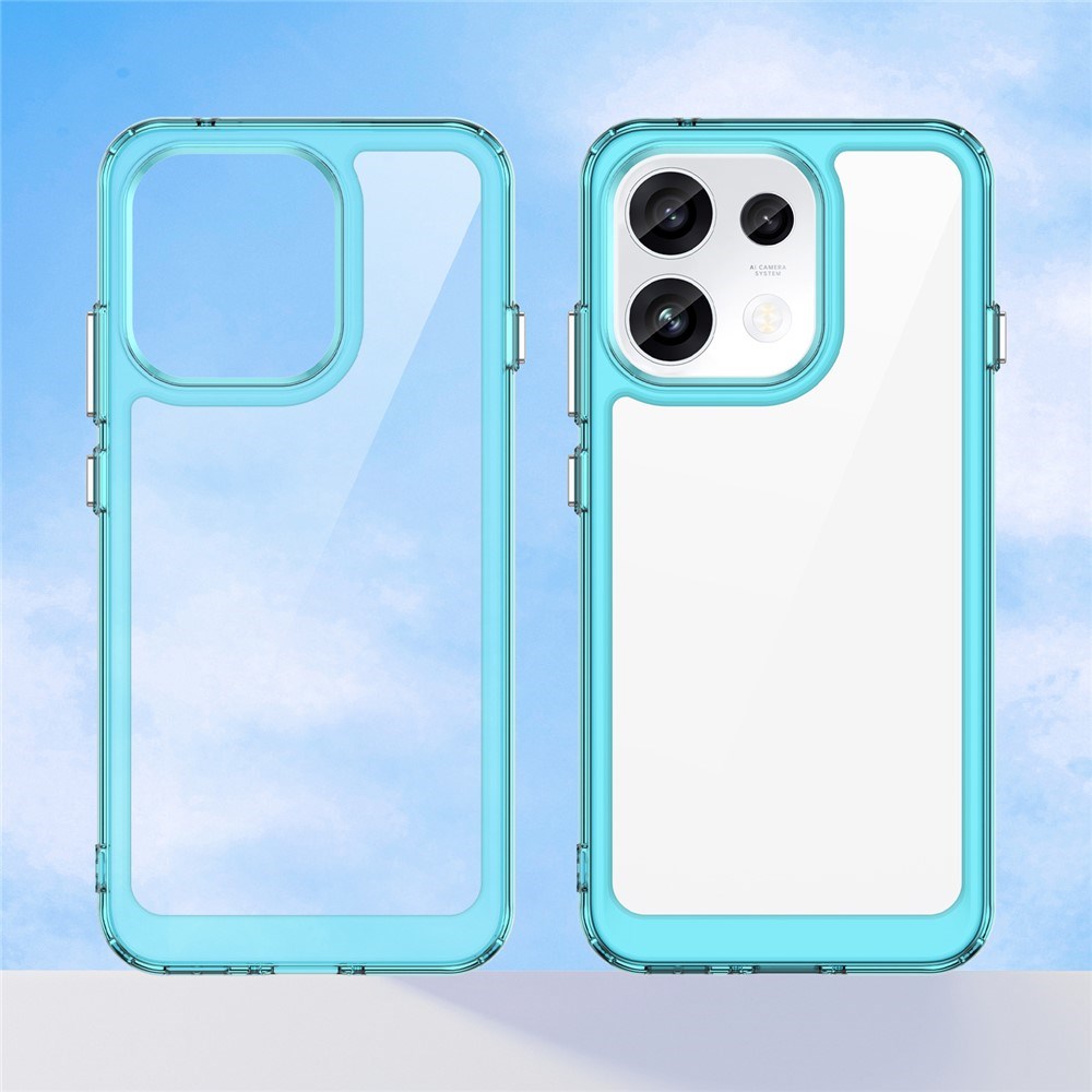 OPPO Reno16 F (5G) EIDERWOOD Hybrid Deksel - Gjennemsiktig / Turkis