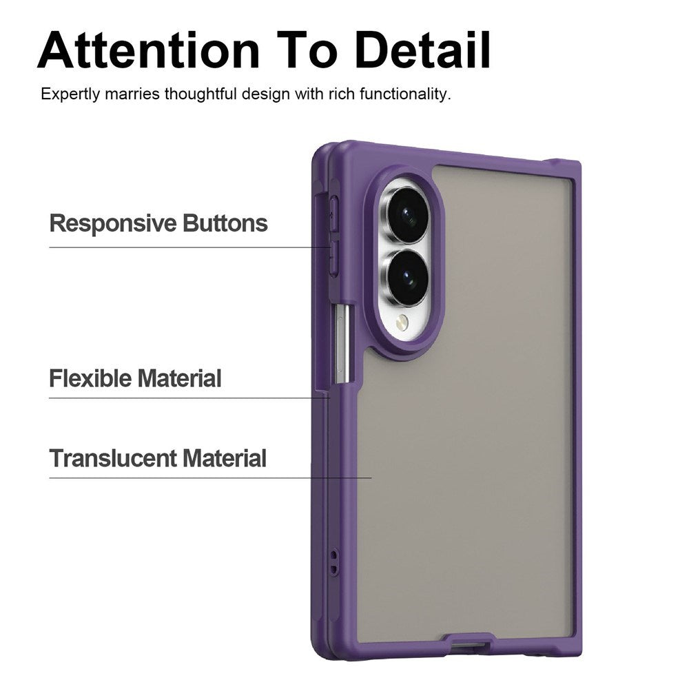 Samsung Galaxy Z Fold8 EIDERWOOD Matte Hybrid Deksel – Lilla
