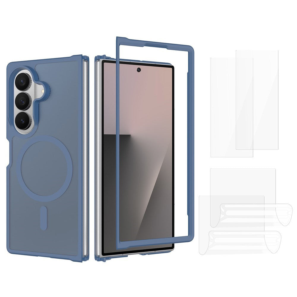 Samsung Galaxy Z Fold8 Ultra EIDERWOOD Hybrid Deksel inkl. Skjermbeskyttersett - Blå / Gjennomsiktig