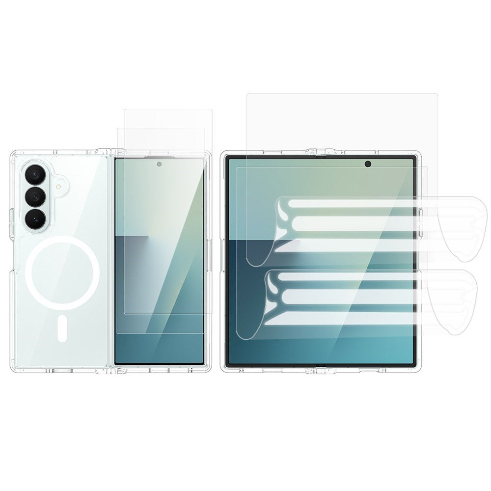 Samsung Galaxy Z Fold8 Ultra EIDERWOOD Deksel med 2 x Beskyttelsesglass & 2 x Beskyttelsesfilm - Gjennomsiktig