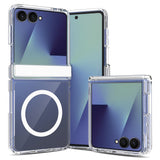 Samsung Galaxy Z Flip8 EIDERWOOD Hybrid Deksel med Hængsel Beskyttelse - Gjennomsiktig