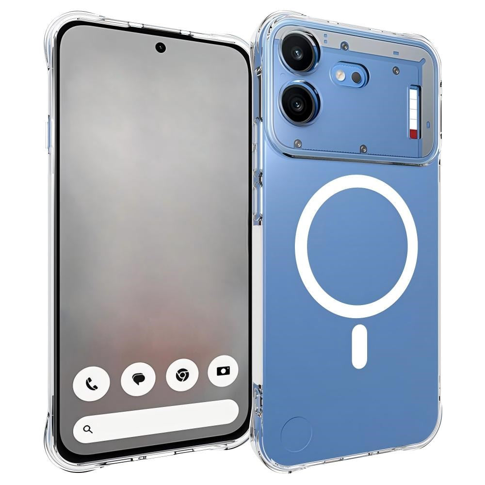 Nothing Phone (4b) WANLONFENG Fleksibelt Plastdeksel - MagSafe Kompatibel - Gjennomsiktig