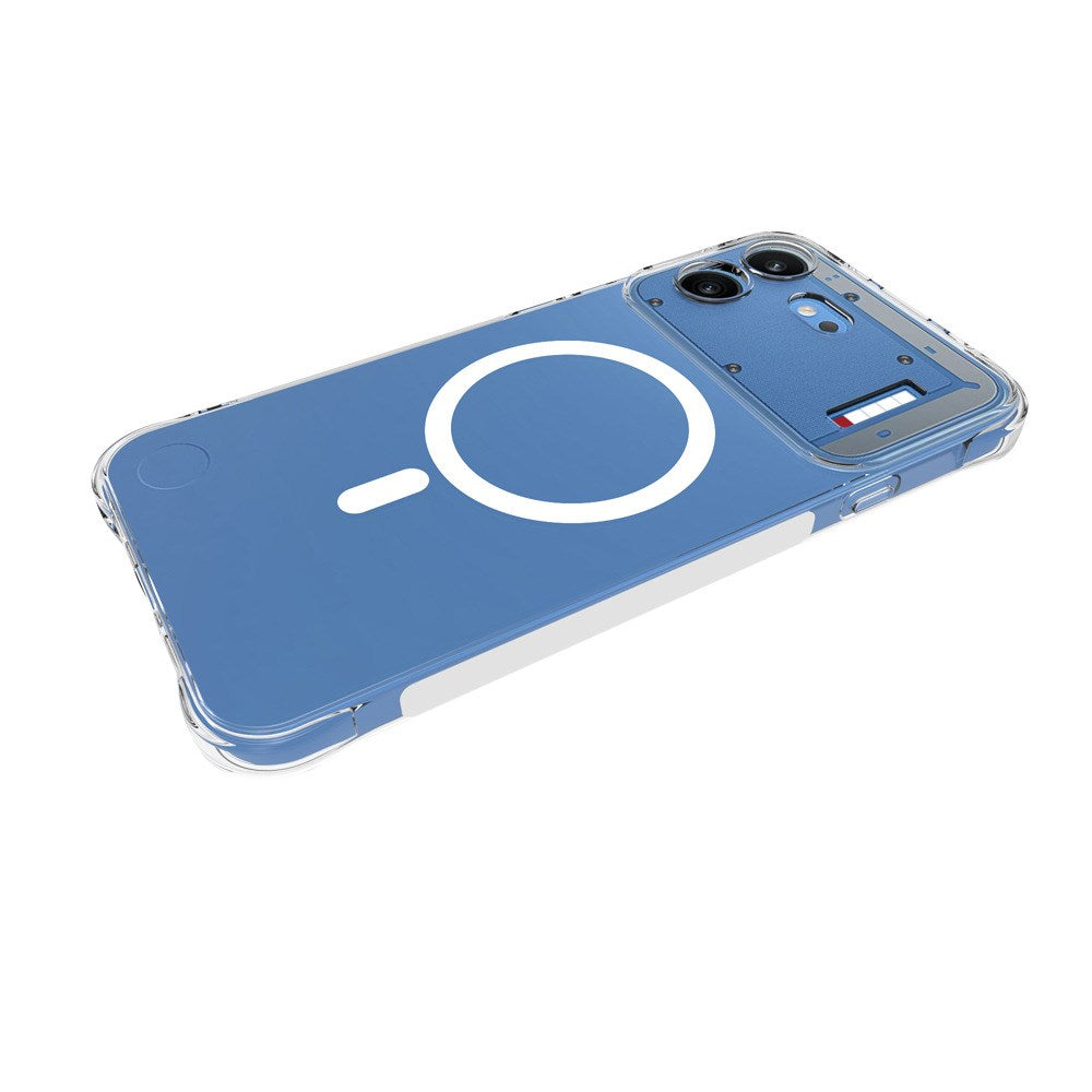Nothing Phone (4b) WANLONFENG Fleksibelt Plastdeksel - MagSafe Kompatibel - Gjennomsiktig