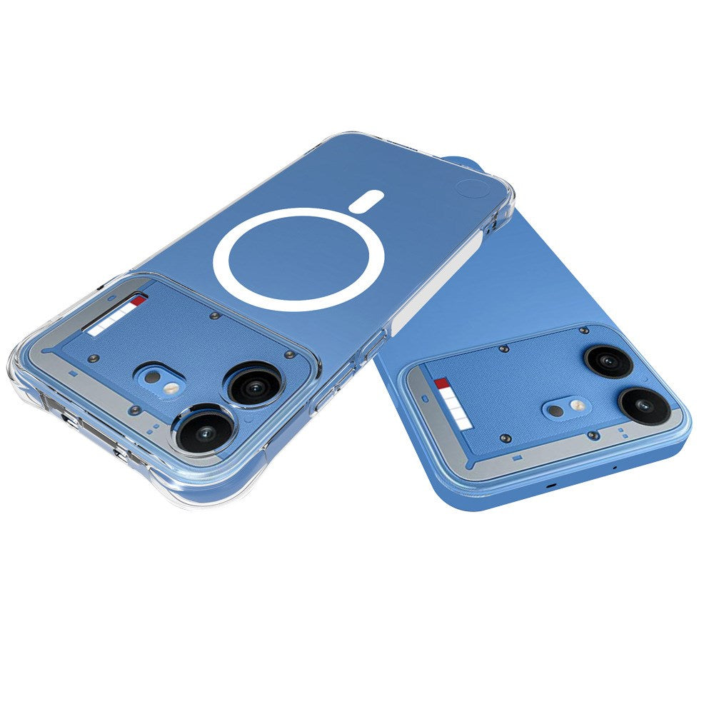 Nothing Phone (4b) WANLONFENG Fleksibelt Plastdeksel - MagSafe Kompatibel - Gjennomsiktig