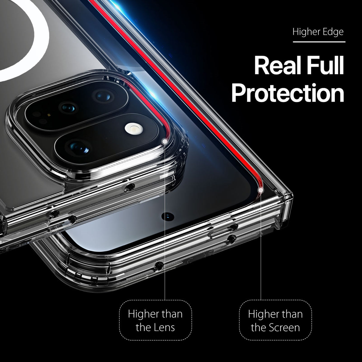 Google Pixel 11 Pro Fold DUX DUCIS Hybrid Mobildeksel - Gjennomsiktig