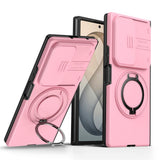 Samsung Galaxy Z Fold8 Ultra / Fold7 EIDERWOOD Hybrid Deksel med 360° Roterbart Stativ & Kamerabeskyttelse - MagSafe Kompatibel - Rosa