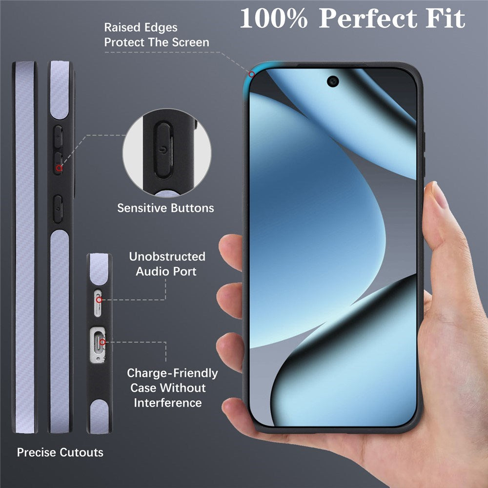 Google Pixel 11 Pro XL EIDERWOOD Deksel med Karbonstruktur – MagSafe Kompatibel – Lilla