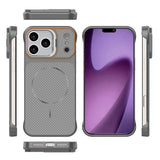 iPhone 18 Pro / 17 Pro EIDERWOOD Carbon Deksel m. Kickstand - MagSafe Kompatibel - Grå