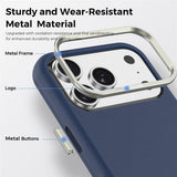 iPhone 18 Pro EIDERWOOD Kunstskinn Bak Deksel m. Avtakbar Kortholder - MagSafe Kompatibel - Blå