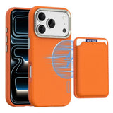 iPhone 18 Pro EIDERWOOD Kunstskinn Bak Deksel m. Avtakbar Kortholder - MagSafe Kompatibel - Oransje
